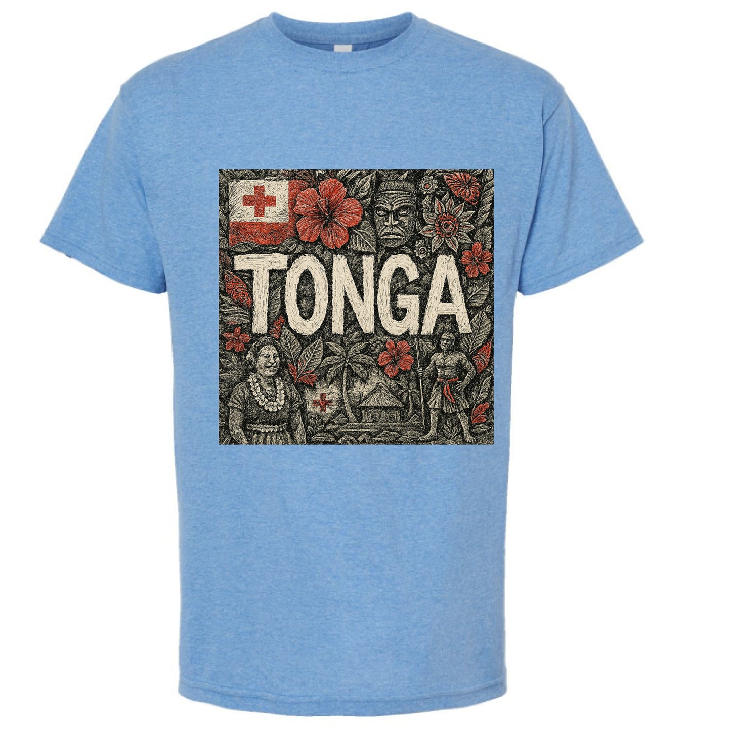 Light Blue Heather - FRONT